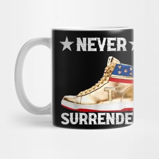 Trump Sneakers Never Surrender Pro Trump Mug